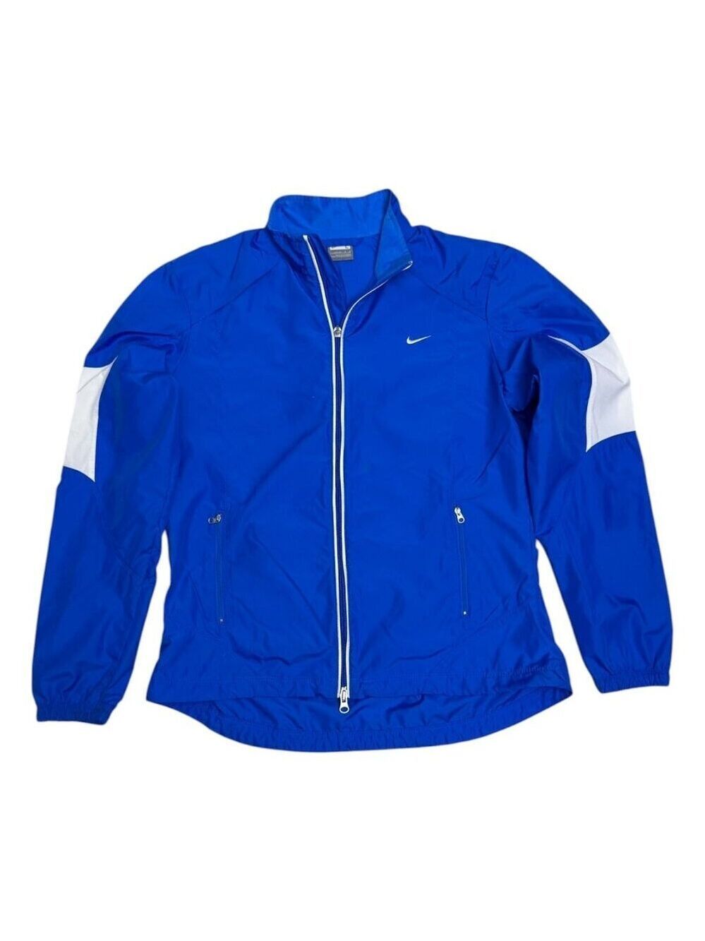 NIKE Running Blue Lightweight Activewear Windbreaker Jacket Girls Large
